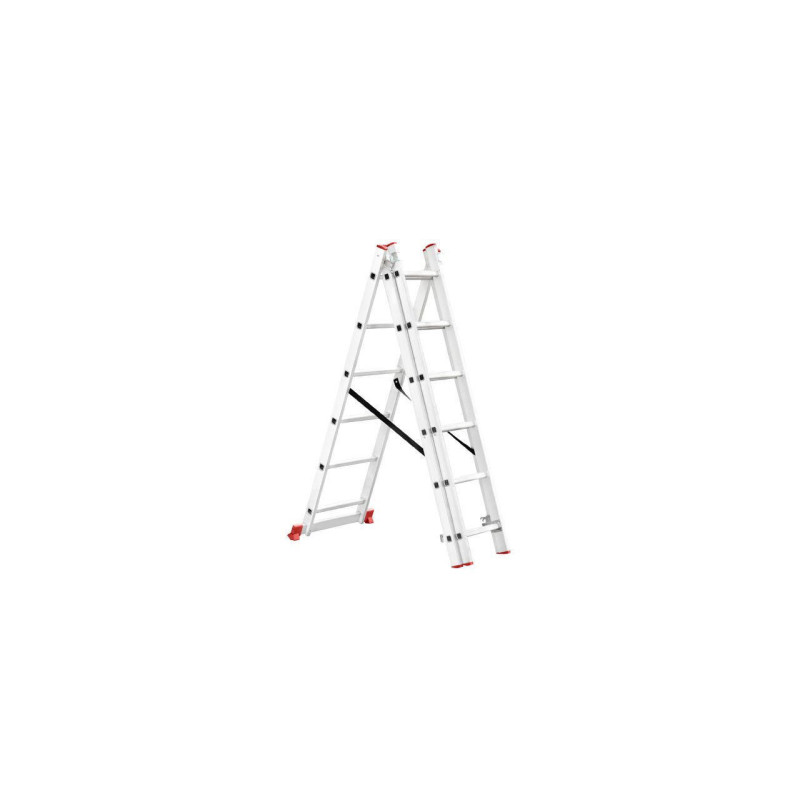 Лестница 3-х раскладная Intertool 3407 мм х 3x6 ступеней (LT-0306)