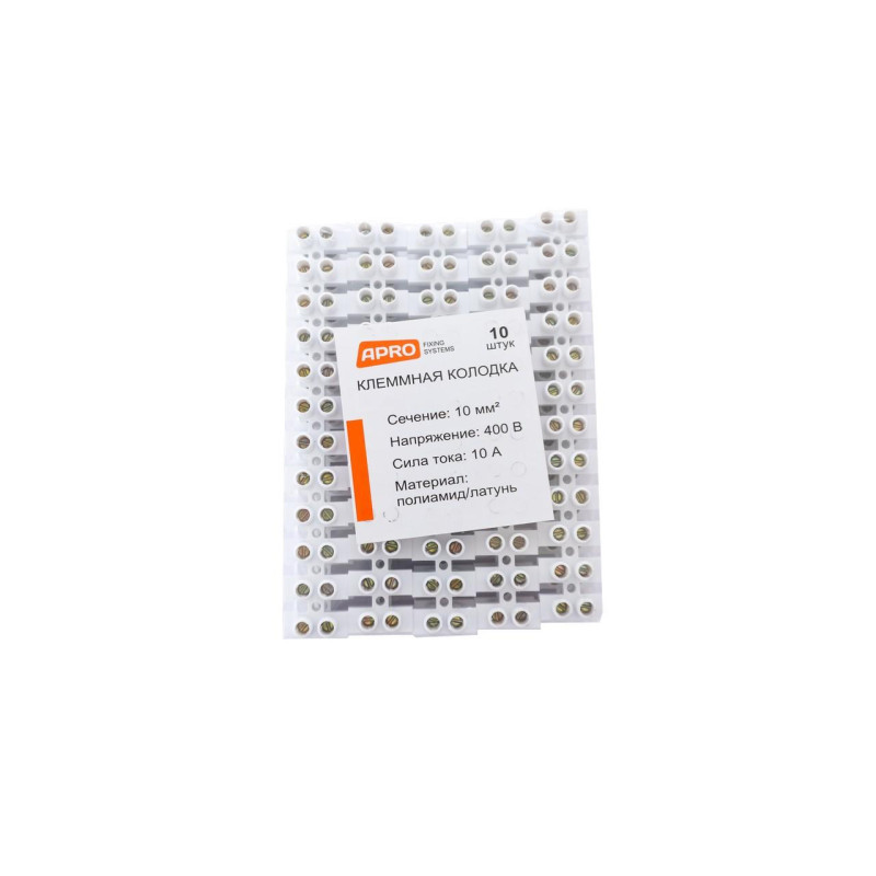 Клеммная колодка Apro 10A x 10 мм² (10 шт.) (TB-A10)