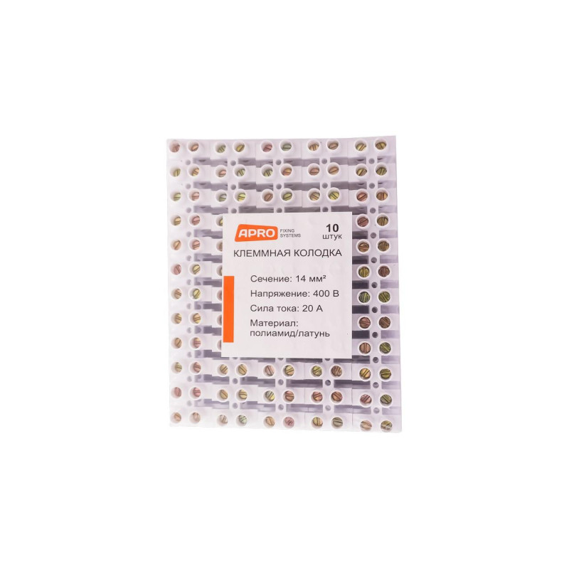 Клеммная колодка Apro 20A x 14 мм² (10 шт.) (TB-A20)