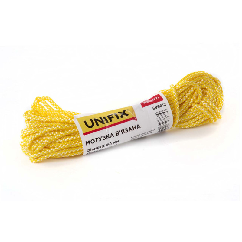 Веревка вязаная Unifix 3мм x 15м ассорти (699610)