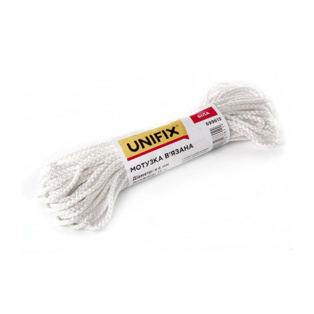 Веревка вязаная Unifix 3мм x 15м белая (699611)