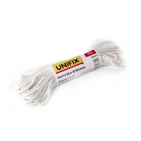 Веревка вязаная Unifix 4мм x 15м белая (699613)
