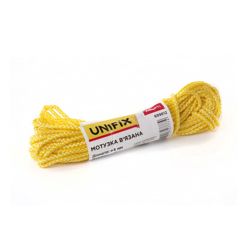 Веревка вязаная Unifix 5мм x 15м ассорти (699614)