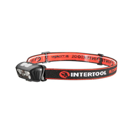 Фонарь налобный Intertool-Storm 3Вт x 120Лм x 1200мAч 6 (LB-0310)