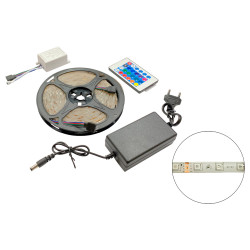 Светодиодная LED лента с пультом RGB 5050 (с блоком питания) (NF-00005463)