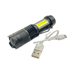 Фонарь тактический X-Balog 95мм x 1LED x 1COB x Li-Ion (160-BL525)