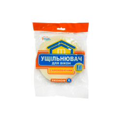 Уплотнитель поролоновый Эконом 6м x 8 x 10мм оконный (534973)