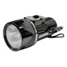 Фонарь ручной аккумуляторный с боковой LED-лампой (2 в 1 сетевой заряд) (15628)