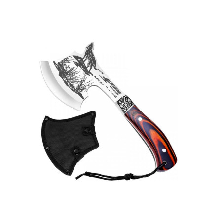 Топор туристический Hunt Hunt 280мм 115+165мм x 500г волк в чехле (ATF-4014)