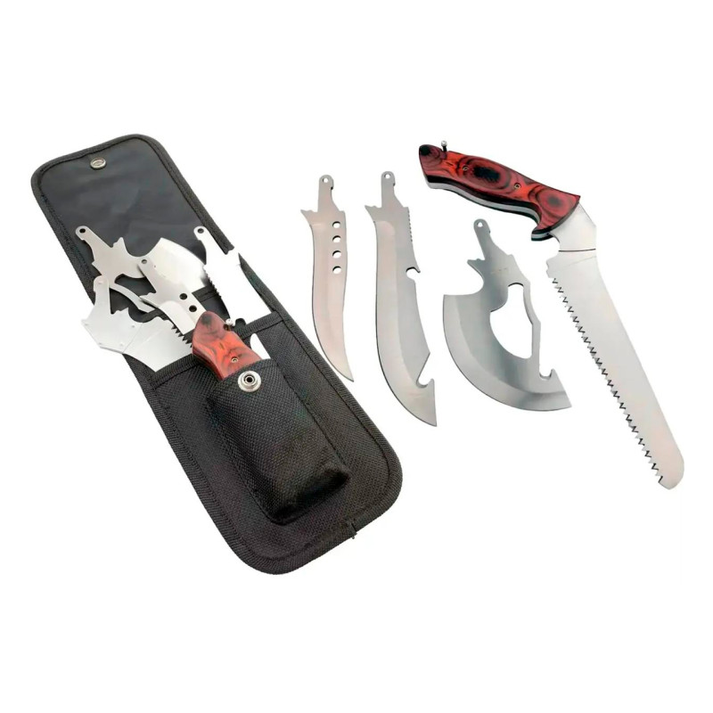 Набор туристический Hunt 4-в-1 нож + кинжал + топор + пила (ATF-3028)