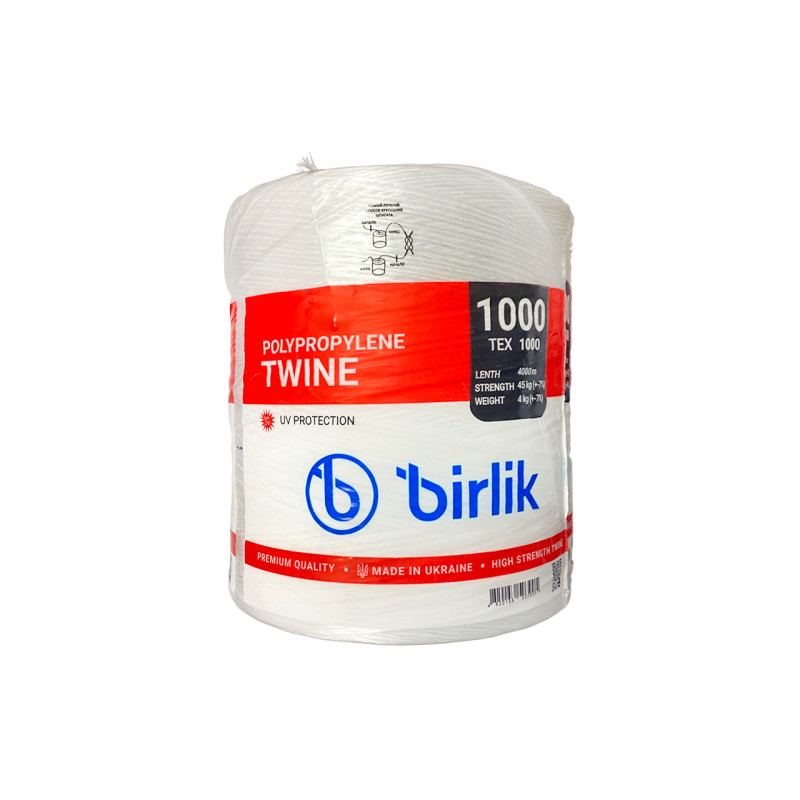 Мешочная нить полипропиленовая Birlik 4кг x 4000м (МН-4000)