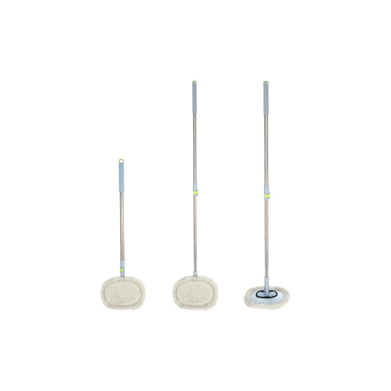 Швабра телескопическая овальная из микрофибры 240х200х1120мм (124455)