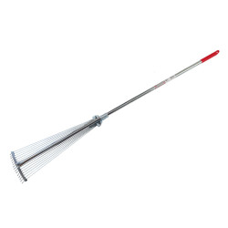 Грабли веерные Intertool 15 прутьев раздвижные с ручкой (FT-3004)