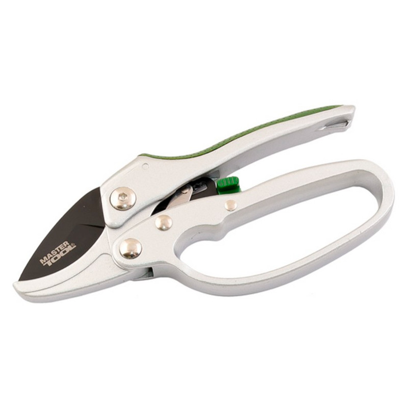 Секатор садовый Mastertool 185 x 15 мм храповый механизм (14-6118)