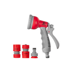 Пистолет-распылитель для полива Intertool 8 функций x 1 адаптер x 2 коннектора (GE-0002)