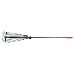 Грабли веерные Mastertool 15 прутьев раздвижные с ручкой (14-6296)
