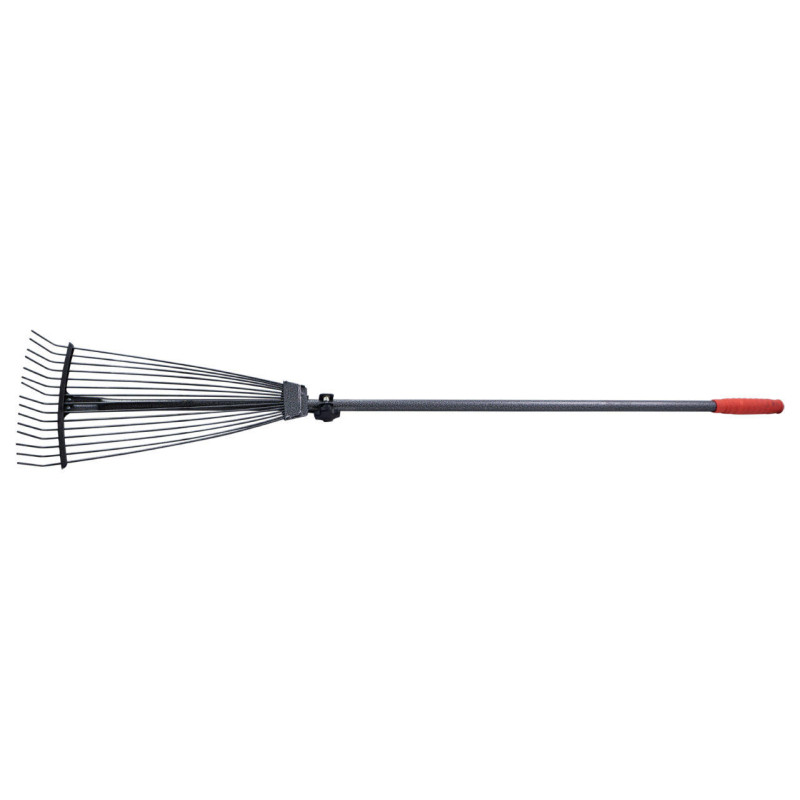 Грабли веерные Mastertool 15 прутьев раздвижные с ручкой (14-6296)
