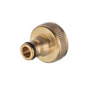 Адаптер латунный Intertool-Storm на коннектор 1/2" с внутренней резьбой 3/4" и 1" (GE-1211)