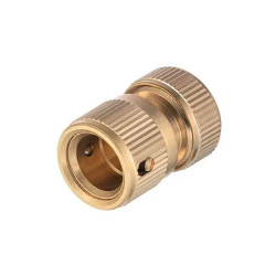 Коннектор латунный на шланг с аквастопом Intertool-Storm 1/2" × 1/2" (GE-1219)