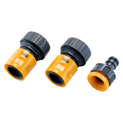 Набор для полива Сила 1 адаптер 1/2" x 3/4" x 2 коннектора 3/4" (3шт) (551202)