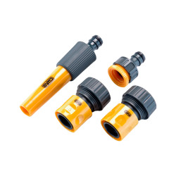 Набор для полива Сила 1 насадка x 1 адаптер 1/2" x 3/4" x 2 коннектора 3/4" (4шт) (551286)