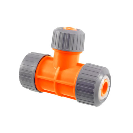 Тройник цаноговый TNX на шланг 3/4" × 1/2" × 3/4" (SLD-278)