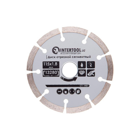Диск алмазный Intertool 115 мм сегмент (CT-1001)