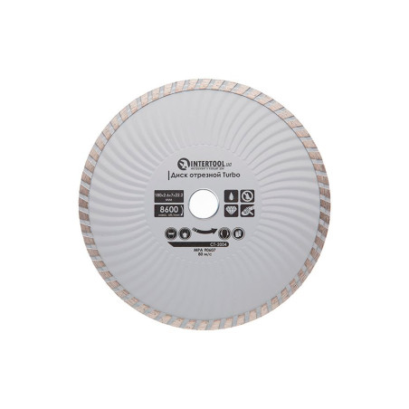 Диск алмазный Intertool 180 мм турбоволна (CT-2004)