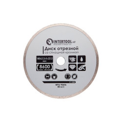 Диск алмазный Intertool 180 мм плитка (CT-3004)