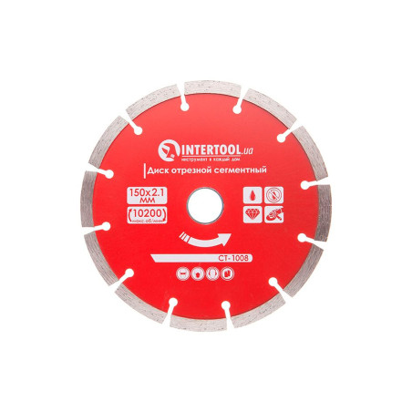 Диск алмазный Intertool 150мм x 22-24% сегмент PRO (CT-1008)