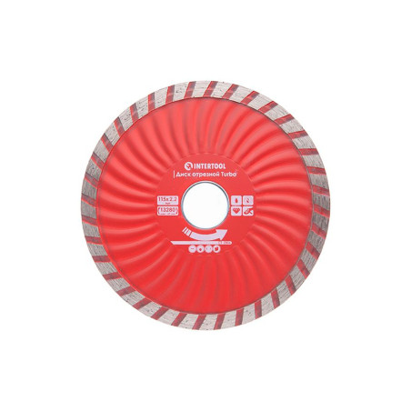 Диск алмазный Intertool 115 мм турбоволна Pro (CT-2006)
