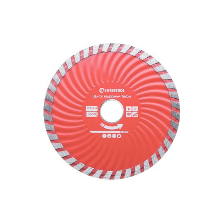 Диск алмазный Intertool 125мм x 22-24% турбоволна PRO (CT-2007)