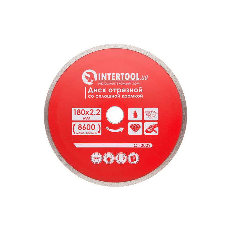 Диск алмазный Intertool 180 мм плитка Pro (CT-3009)