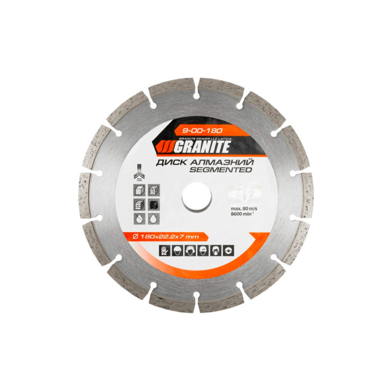 Диск алмазный Granite 180 мм сегмент (9-00-180)