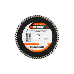 Диск алмазный Granite 180 мм турбоволна (9-04-180)