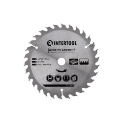 Диск пильный Intertool 160 х 30T х 20 мм (CT-3016)