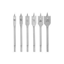 Набор сверл по дереву перьевых Intertool 6 шт. (10 12 16 18 20 25 мм) (SD-0206)