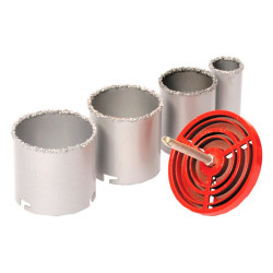 Набор корончатых сверл по плитке Mastertool 4 шт. (33 53 67 73 мм) (2-08-004)