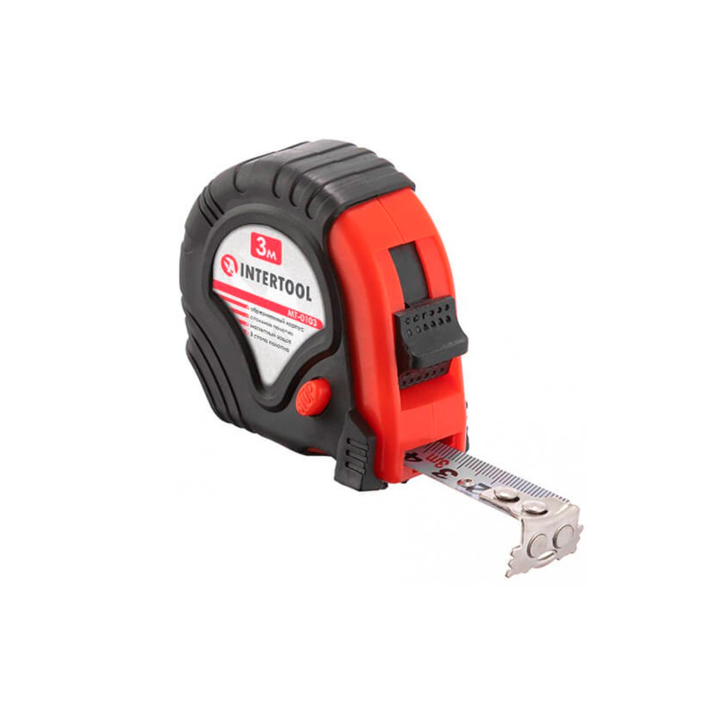 Рулетка Intertool 3 м х 13 мм 3-стопора (MT-0103)