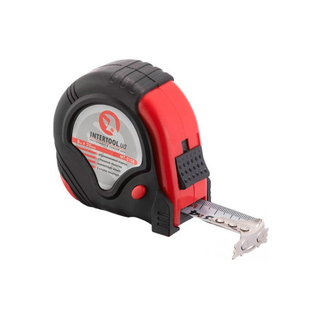 Рулетка Intertool 8 м х 25 мм 3-стопора (MT-0108)