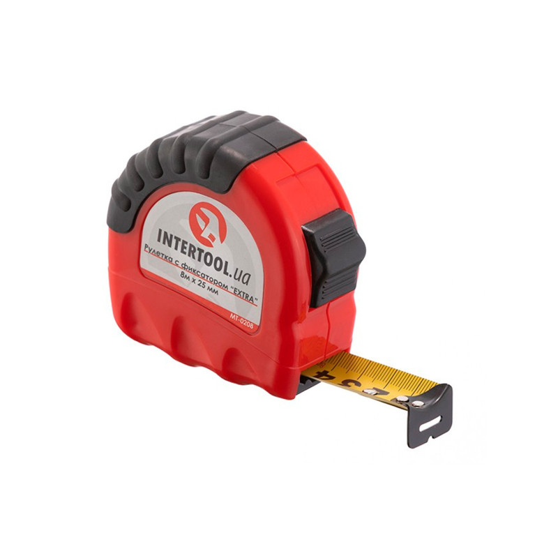Рулетка Intertool 8 м х 25 мм Extra (MT-0208)