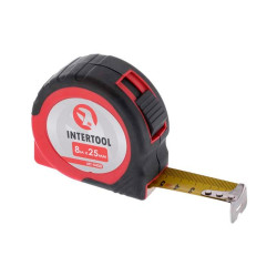 Рулетка Intertool 8 м х 25 мм автостоп (MT-0408)
