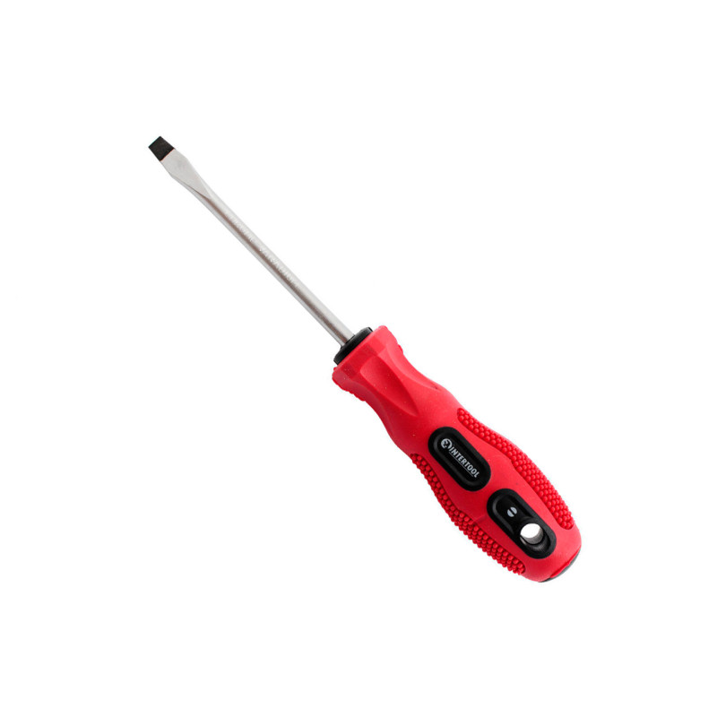 Отвертка Intertool шлицевая SL8 х 200 мм (VT-3120)