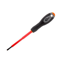 Отвертка Intertool шлицевая SL3 х 75 мм диэлектрическая (VT-3203)
