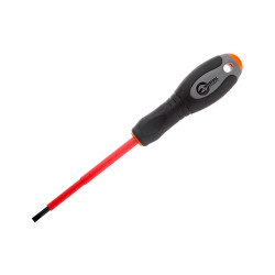 Отвертка Intertool шлицевая SL4 х 100 мм 1000 В (VT-3205)