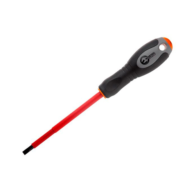 Отвертка Intertool SL5.5 х 125 мм диэлектрическая (VT-3206)