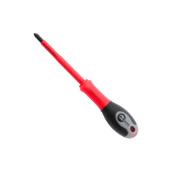 Отвертка Intertool крестовая PH0 х 60 мм диэлектрическая (VT-3210)
