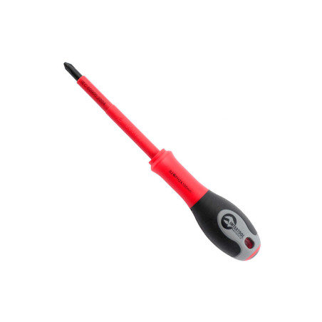 Отвертка Intertool крестовая PH0 х 60 мм диэлектрическая (VT-3210)