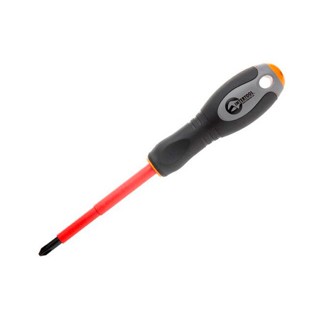 Отвертка Intertool крестовая PH2 х 100 мм 1000 В диэлектрическая (VT-3212)
