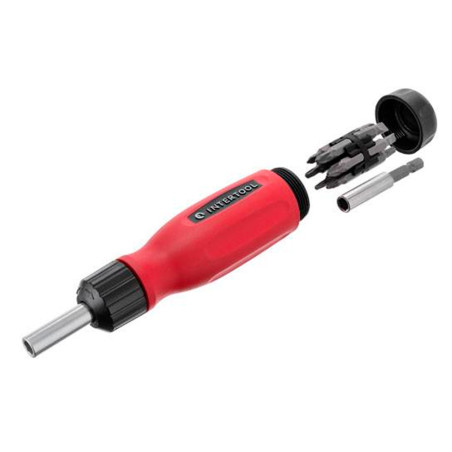 Отвертка Intertool реверсивная 12 ед. (VT-1003)